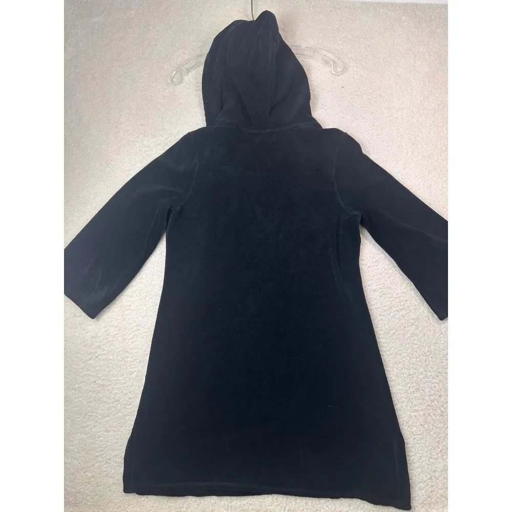 Juicy Couture Black Hooded Swim Coverup - Picture 2 of 11